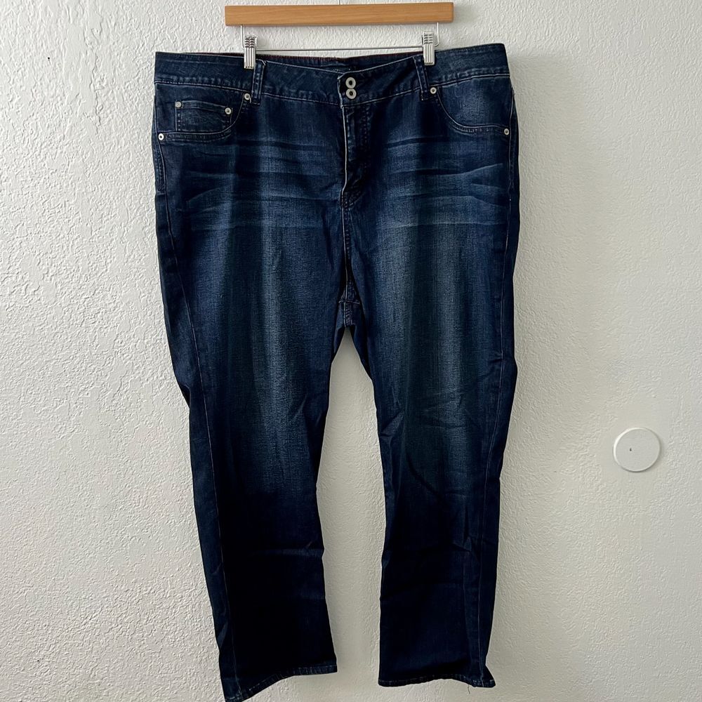 Lucky Brand Women's 24W Emma Straight Dark Wash Jeans‎